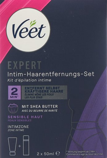 VEET EXPERT Intim-Haarentfernungs-Kit 2 x 50 ml