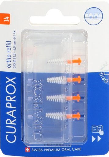 CURAPROX CPS 14 Ortho refill 4x orange