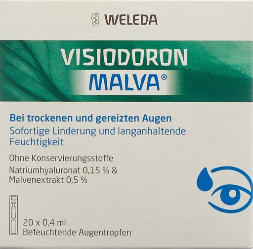 VISIODORON MALVA Gtt Opht 20 Monodos 0.4 ml