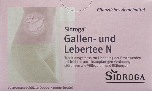 SIDROGA Gallen- und Lebertee N 20 Btl 2 g
