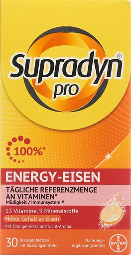 SUPRADYN PRO energy eisen Brausetabl Ds 30 Stk