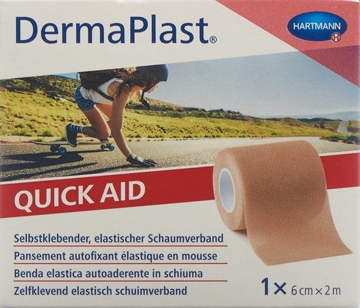 DERMAPLAST QuickAid 6cmx2m hautfarbig