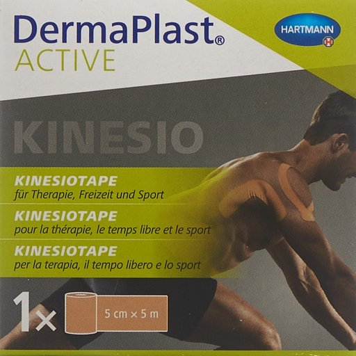 DERMAPLAST Active Kinesiotape 5cmx5m hautfarben