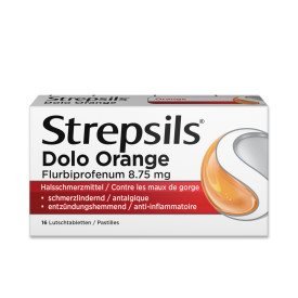 STREPSILS Dolo Lutschtabl Orange 16 Stk