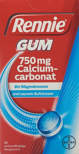 RENNIE Gum Kaugummi 20 Stk