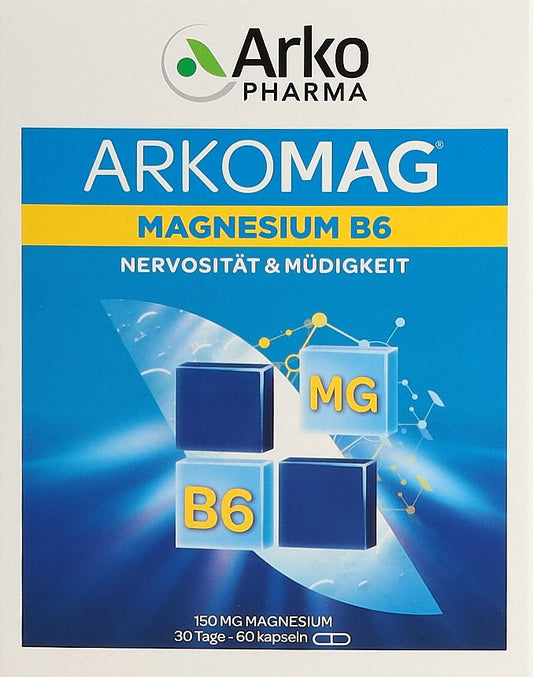 ARKOMAG Magnesium Vitamin B6 Kaps 60 Stk