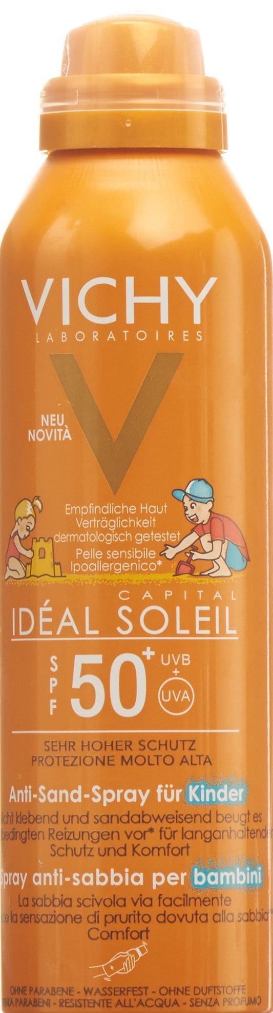 VICHY Ideal Soleil Anti-Sand Kinder LSF50+ 200 ml