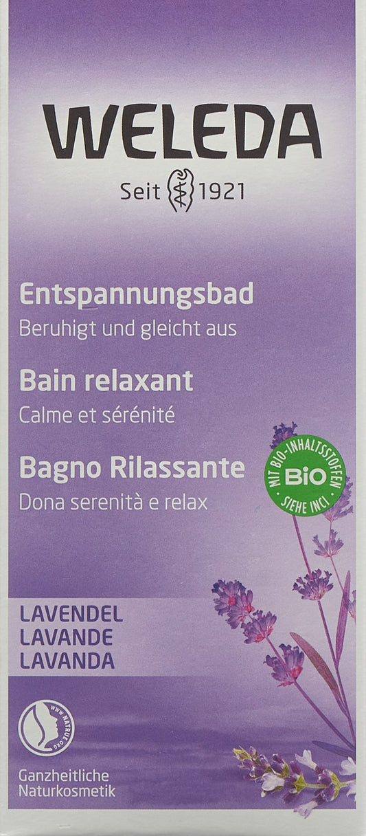WELEDA Entspannungsbad Lavendel Glasfl 200 ml