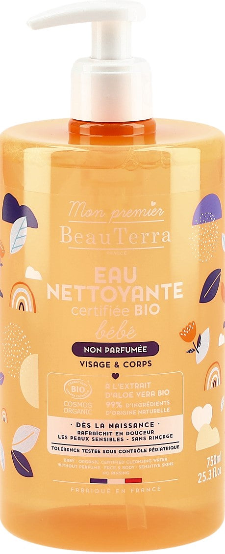 BEAUTERRA Baby Mizellenwasser ohne Parf Bio 750 ml