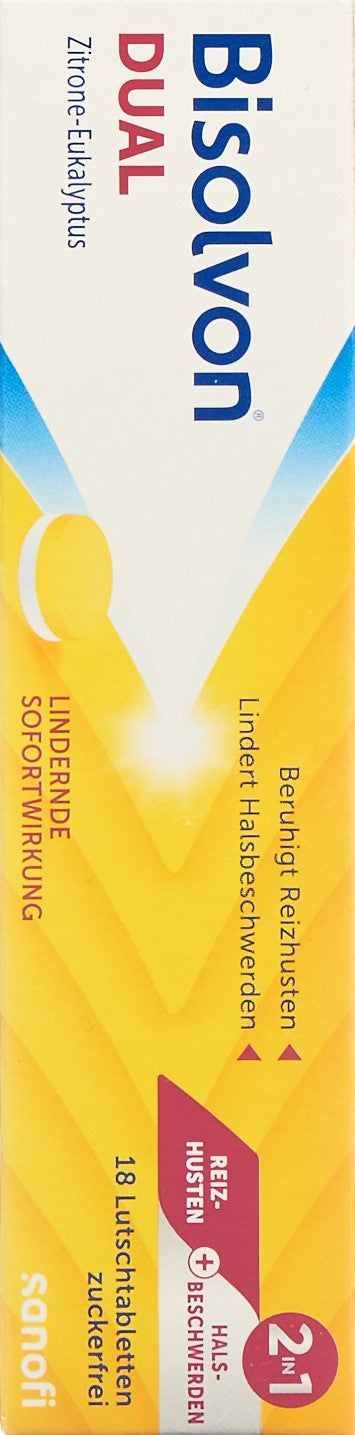 BISOLVON DUAL 2in1 Lutschtabl Ds 18 Stk