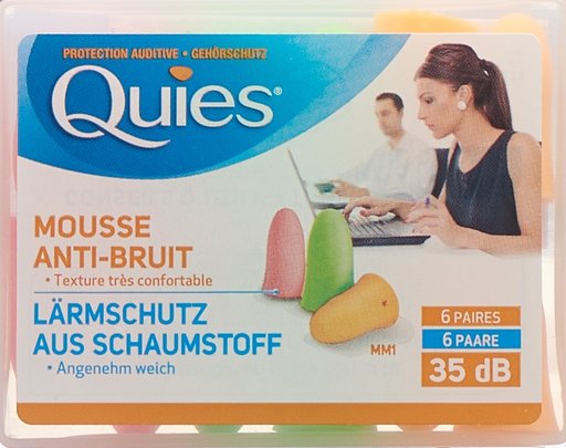 QUIES Lärmschutz aus Schaumstoff NEON 12 Stk