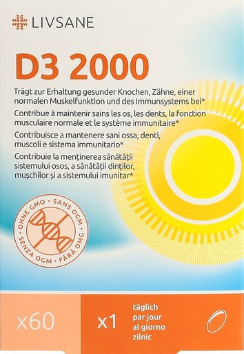 LIVSANE Vitamin D3 2000 Weichkaps 60 Stk