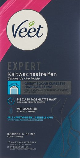 VEET EXPERT Kaltwachsstreifen Körper&Beine 20 Stk