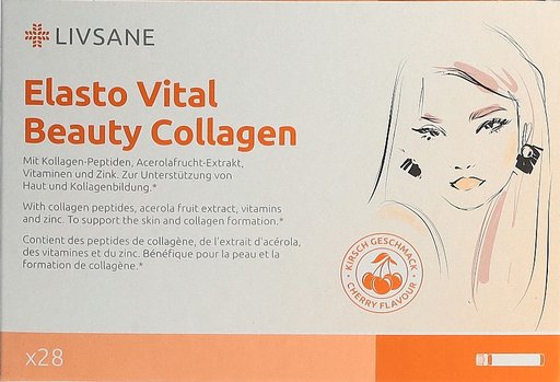 LIVSANE Elasto Vital Beauty Collagen Amp 28 Stk