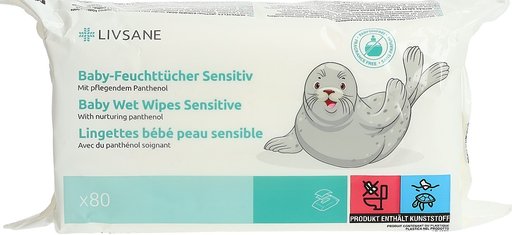 LIVSANE Baby-Feuchttücher Sensitiv 80 Stk