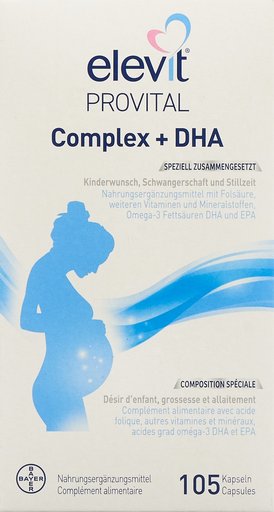 ELEVIT Provital Complex + DHA Kaps 105 Stk