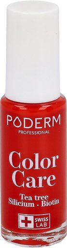 PODERM Vernis Color Care 363 Rouge Puissant 8 ml