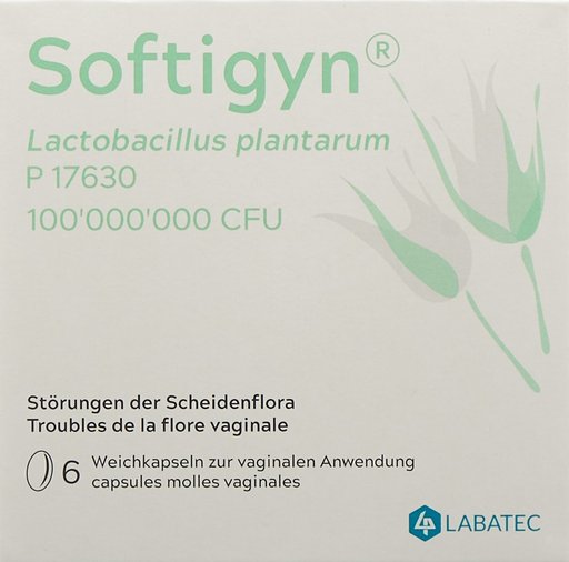 SOFTIGYN Vag Kaps 100 Mio E 6 Stk