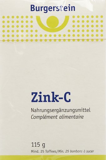 BURGERSTEIN Zink-C Toffees 115 g