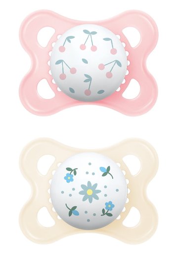 MAM Original Nuggi Sil 0-6m Girl 2 Stk