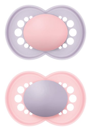 MAM Original Nuggi Sil 16-36m Girl 2 Stk