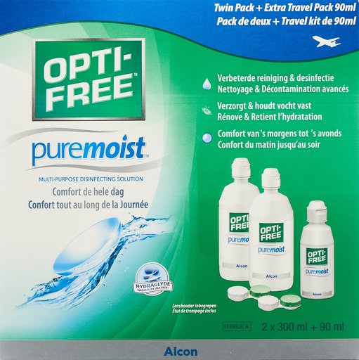 OPTI FREE PureMoist 2x300ml + 90ml