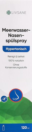 LIVSANE Meerwasser-Nasenspülspray hyperton 120 ml