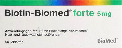 BIOTIN Biomed forte Tabl 5 mg 90 Stk
