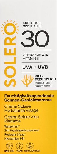SOLERO Sonnen-Gesichtscreme feuchtigk SPF30 50 ml