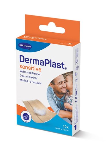 DERMAPLAST Sens Schnellverb 6x10cm bei 10 Stk