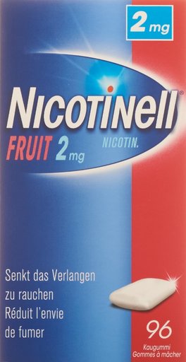 NICOTINELL Gum 2 mg fruit 96 Stk