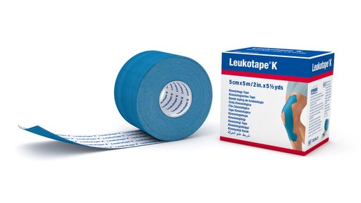 LEUKOTAPE K Kinesiologi Tape 5mx5cm blau