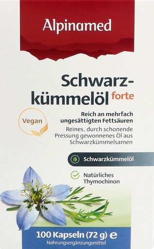 ALPINAMED Schwarzkümmelöl Weichkaps forte 100 Stk