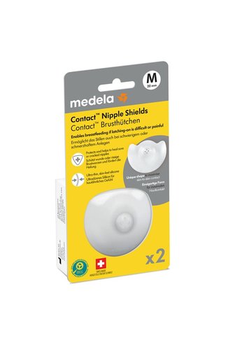 MEDELA Contact Brusthütchen M 20mm mit Box 1 Paar