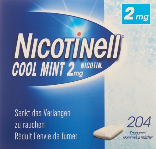NICOTINELL Gum 2 mg cool mint 204 Stk