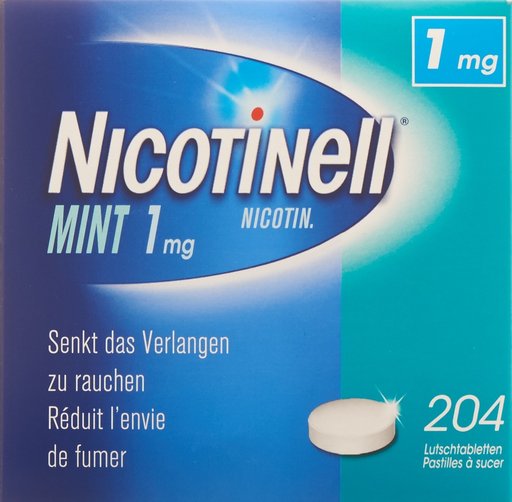 NICOTINELL Lutschtabl 1 mg mint 204 Stk