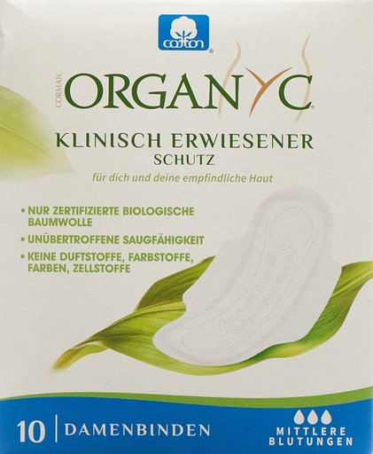ORGANYC Monatsbinden mit Flügel Mode Flow 10 Stk