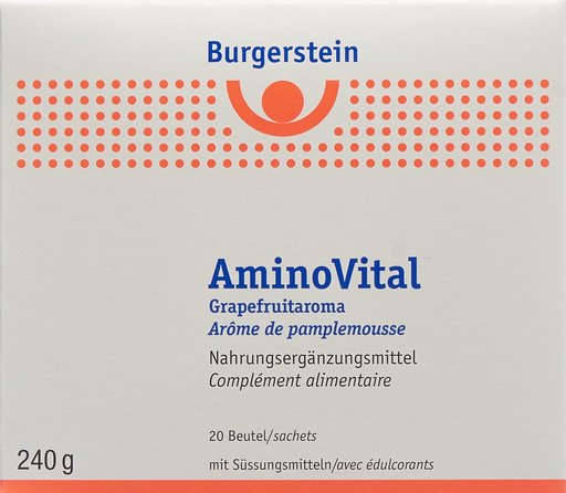 BURGERSTEIN Aminovital Plv Grapefruit 20 Stk