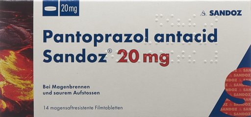 PANTOPRAZOL ANTACID Sandoz Filmtabl 20 mg 14 Stk