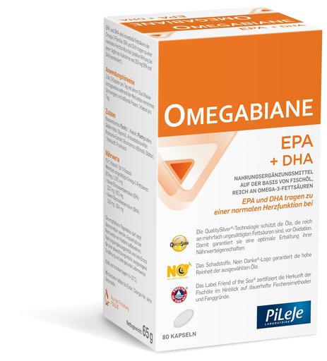OMEGABIANE EPA + DHA Kaps 621 mg Blist 80 Stk