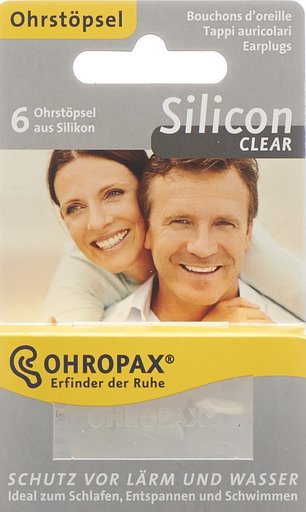 OHROPAX Silicon Clear Ohrstöpsel 6 Stk