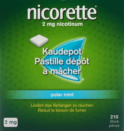 NICORETTE Polar Mint Kaudepots 2 mg 210 Stk