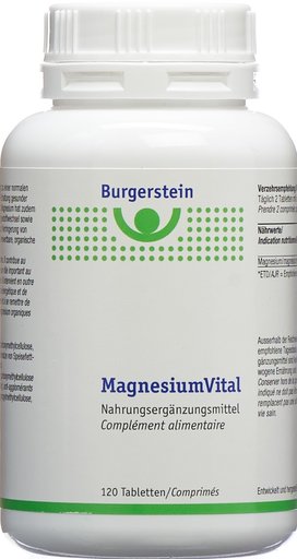 BURGERSTEIN Magnesiumvital Tabl Ds 120 Stk