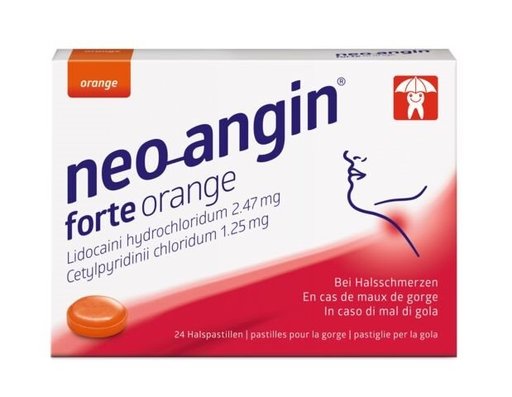 NEO-ANGIN forte Lutschtabl orange 24 Stk