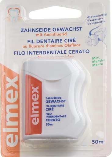 ELMEX Zahnseide 50m gewachst
