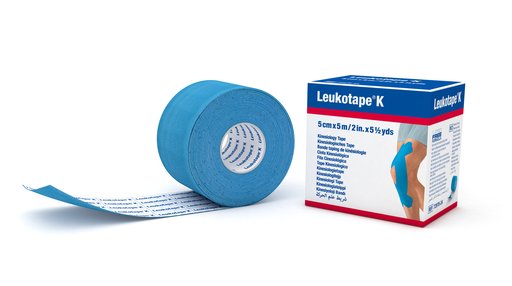 LEUKOTAPE K Kinesiologi Tape 5mx5cm hellbl