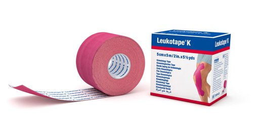 LEUKOTAPE K Kinesiologi Tape 5mx5cm pink
