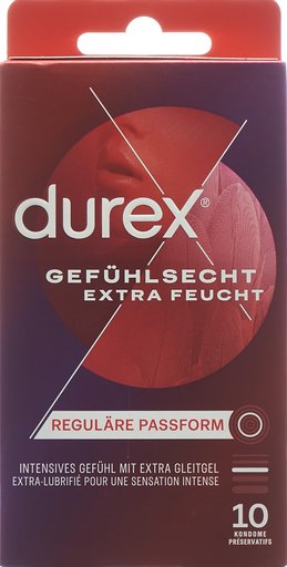 DUREX Gefühlsecht Präservativ extra feucht 10 Stk