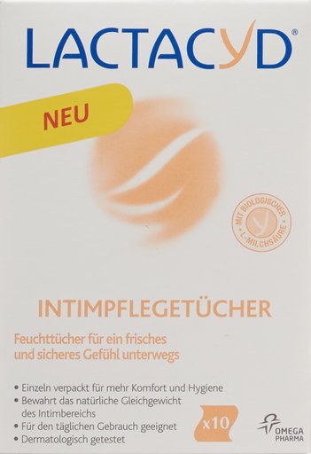 LACTACYD Intimpflegetücher einzeln 10 Stk