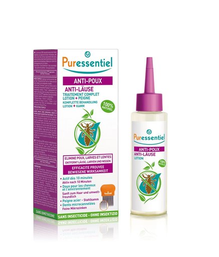 PURESSENTIEL Anti-Läuse Lotion mit Kamm 100 ml
